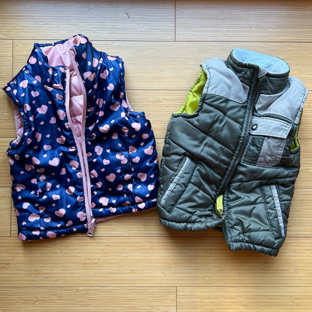 Two Winter Vests for 18 month old